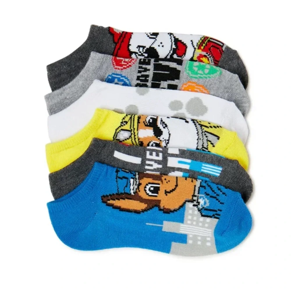 NWT Paw Patrol 6 Pairs Of Toddler Socks Size Small (4.5-8.5)